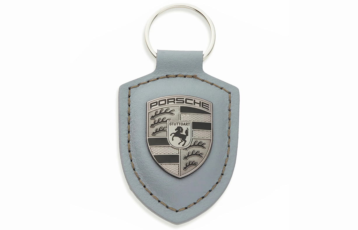 Porsche キーホルダーセット Porsche Crest Key Chain - Vanadium/Turbonite : Suncoast Porsche